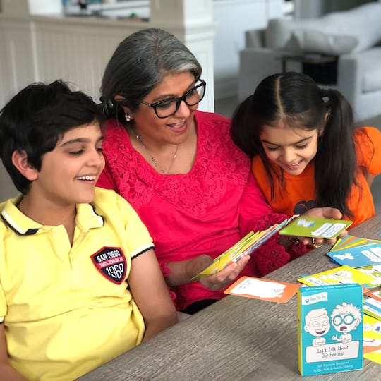 Open the Joy Let's Talk! Conversation Starters for Kids to Discuss Feelings, 2ct.
